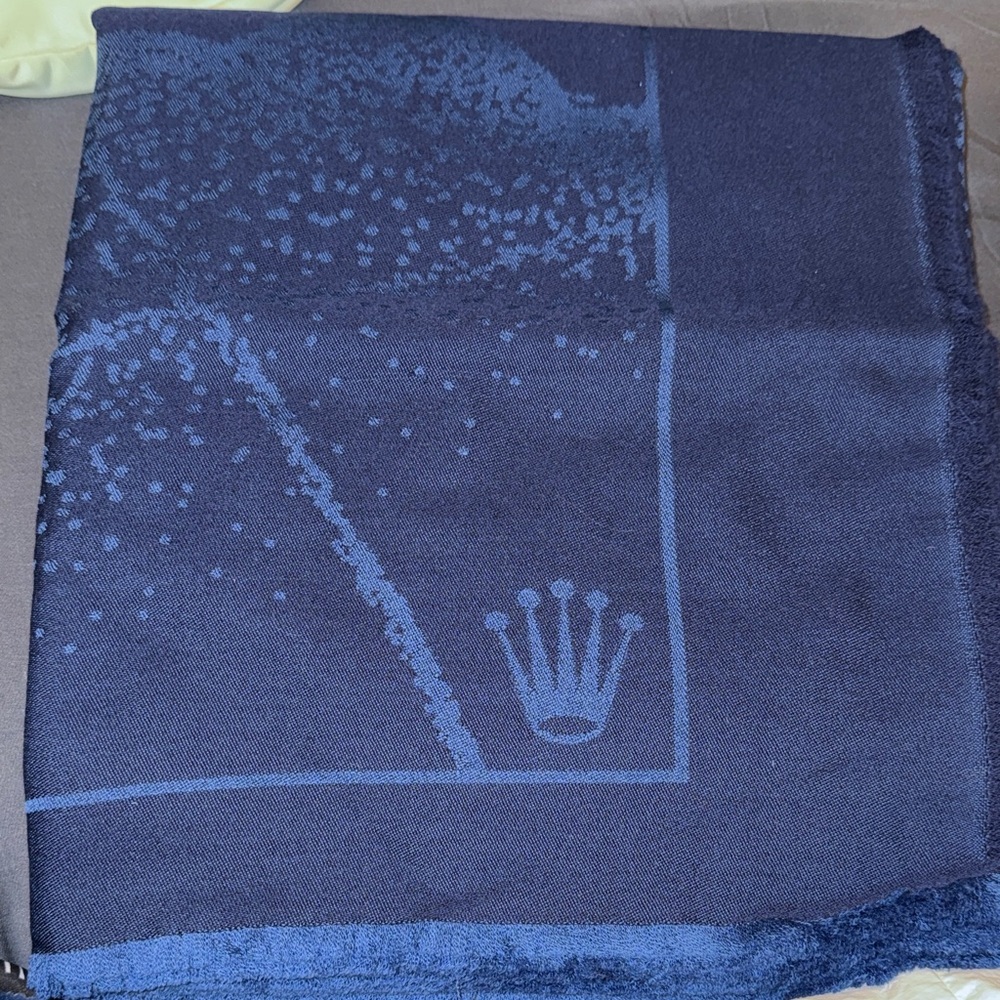 Navy Blue Towel with Crown Logo